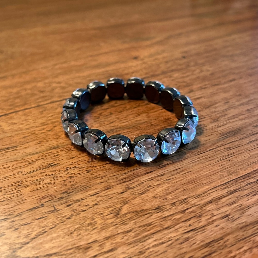 Faux Rhinestone Stretchy Bracelet